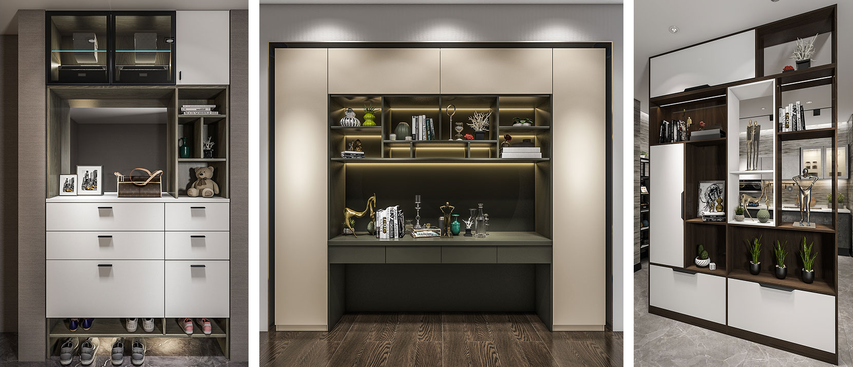 玄关柜、书柜、间厅柜